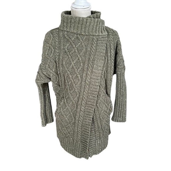Prana Womens Chunky Knitted Long Sleeve Wrap Sweater Size‎ S - Picture 1 of 13
